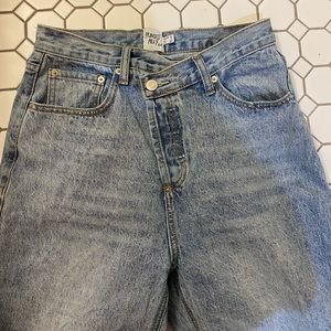 Princess Polly cross waist jeans